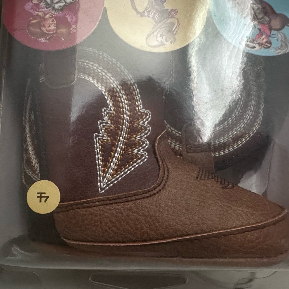Infant Cowboy boots brown leather